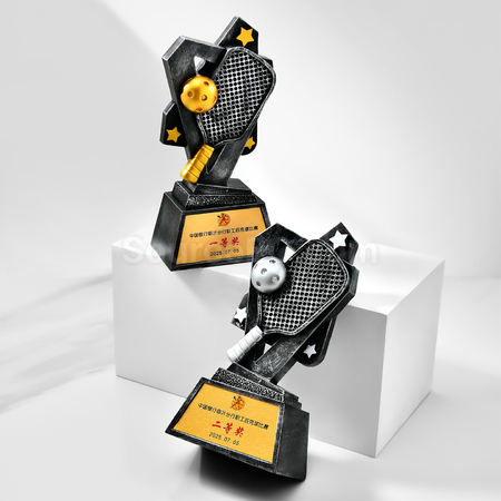 Customization Pickleball Themed Trophy Corporate Gifts
