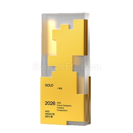 Customization Crystal Metal Trophy Corporate Gifts