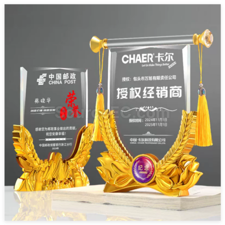 Customization Creative Crystal Banner Award Corporate Gifts