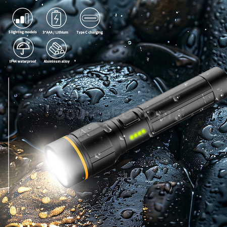 High Power Zoom Flashlight