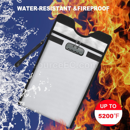 Customization Lockable Fireproof & Waterproof Document Bag Corporate Gifts