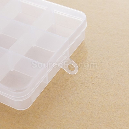 Customization Small 15-Grid Plastic Jewelry Box Corporate Gifts
