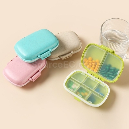 Customization Portable Wheat Grain Medicine Box Corporate Gifts