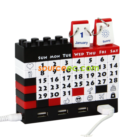 Customization Gattola Perpetual Calendar Usb Hub Corporate Gifts