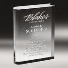 Book Style Crystal Trophy