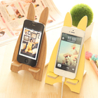 Wooden Rabbit Mobile Phone Holder
