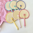 Grass woven fan