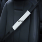 Cotton and linen seat belt shoulder pad protector