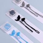 Noise-canceling swimming earplugs with a cord