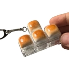 Caramel Bread Fingertip Decompression Button