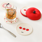 Silicone Apple Insulated Coasters
