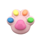 Cute Cat Paw-Shaped Colored Highlighters