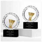 CustomizationBadminton Crystal TrophyCorporate Gifts